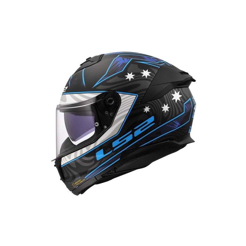 LS2 STREAM II FF808 GALDAM BLACK/BLUE